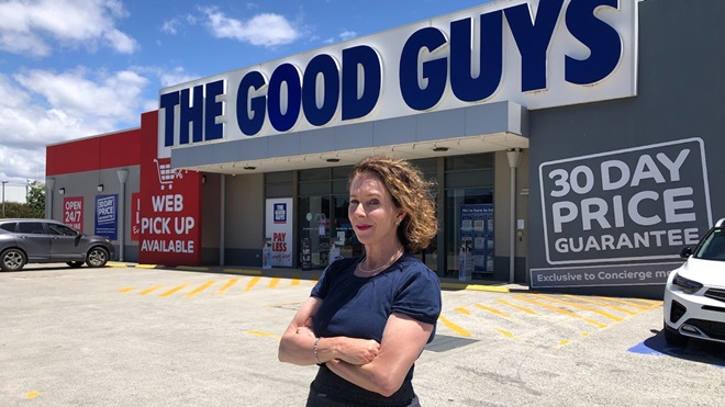 Marg_Rafferty_out_the_front_of_the_good_guys_store
